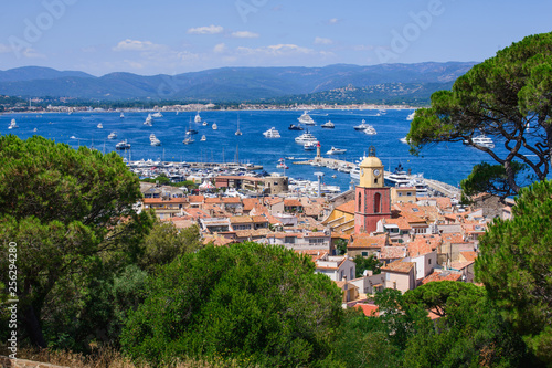 st tropez - azure water and yachts