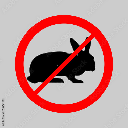Not tested on animal sign. Rabbit in the crossed circle sign