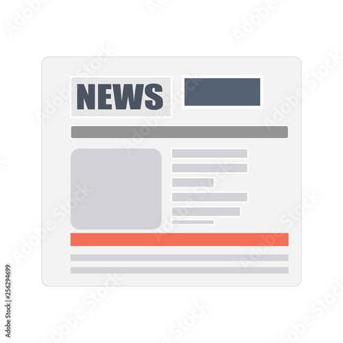 News on one sheet of newspaper