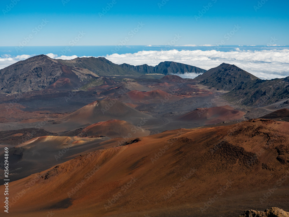 This is Haleakala National park in Maui, Hawaii, United Stats,  It is a dormant volcano and it does feel like you a