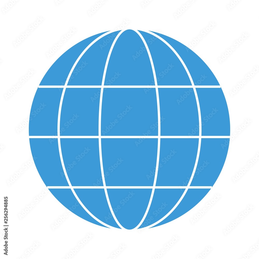 Earth with white lines on white background Earth with white lines on white background
