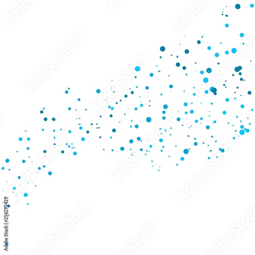 Light blue pattern with balls. Colorful illustration with blurred circles in nature style. Design for posters, banners.