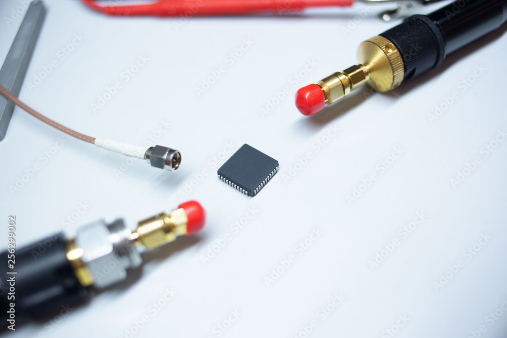 chip on the table with connectors chip on the table with connectors