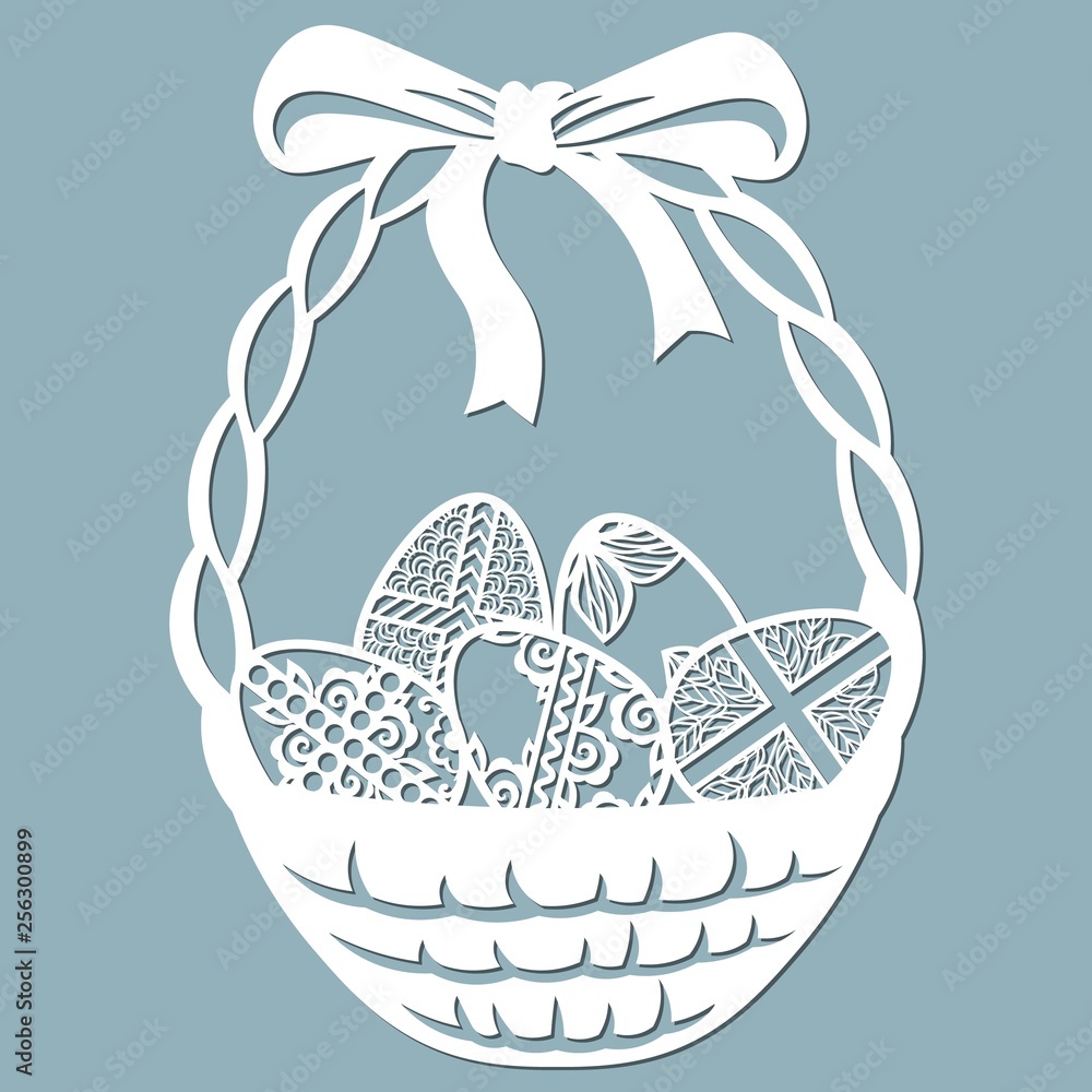 Корзина: скачать шаблон для вырезания - 3mu.ru