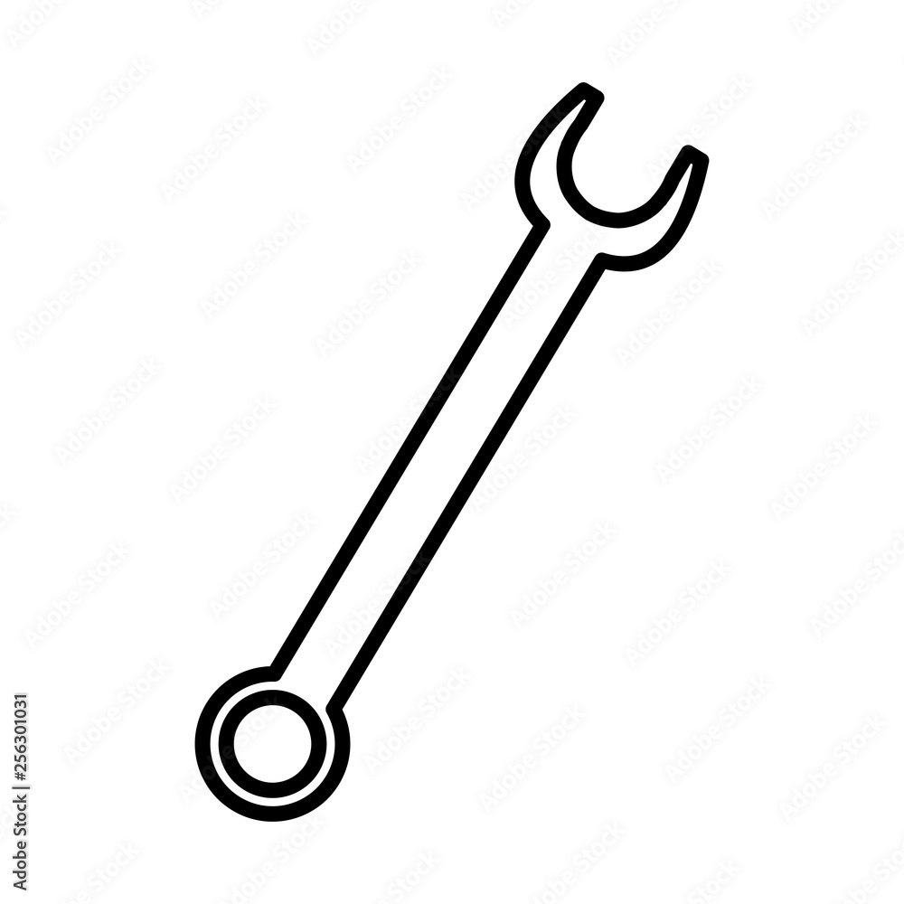wrench key tool icon wrench key tool icon