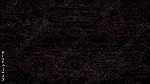 Mysterious Web Network Animated Dark Background Video