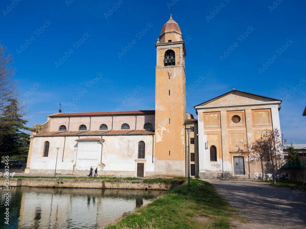 Ancient church of Santa Maria Assunta in Montorio, Verona, Italy.