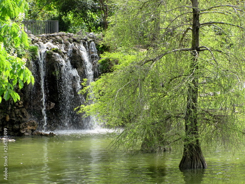 Buen Retiro Park, one of the largest parks of Madrid city, Spain.