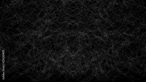 Mysterious Web Network Animated Dark Background Video