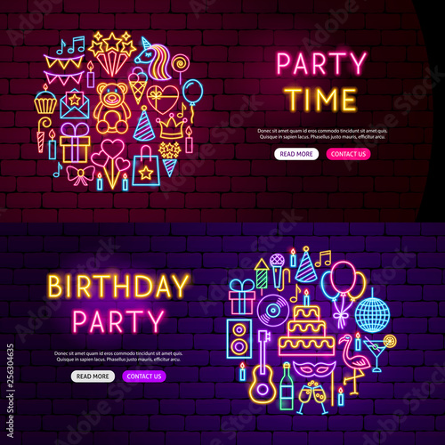 Birthday Website Banners
