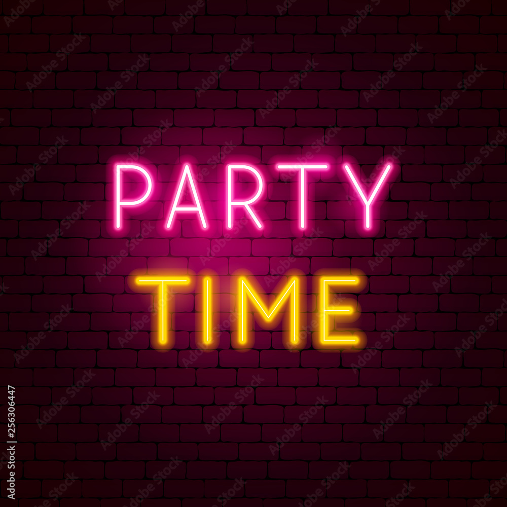 Party Time Neon Sign Party Time Neon Sign
