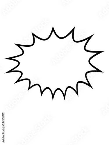 sprechblase comic cartoon denkblase rahmen umrandung kontur textrahmen text schreiben zacken cool design retro logo