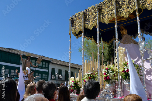 Meeting of the Virgin Mary and Christ in procession