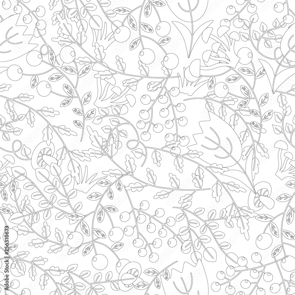 Fototapeta premium Vector illustration of floral pattern