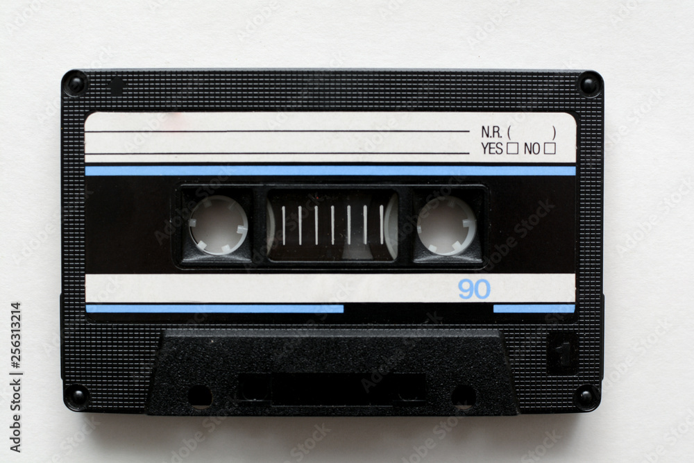 Cassette tape, retro audio cassette