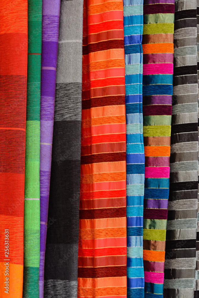 Colorful fabrics Colorful fabrics