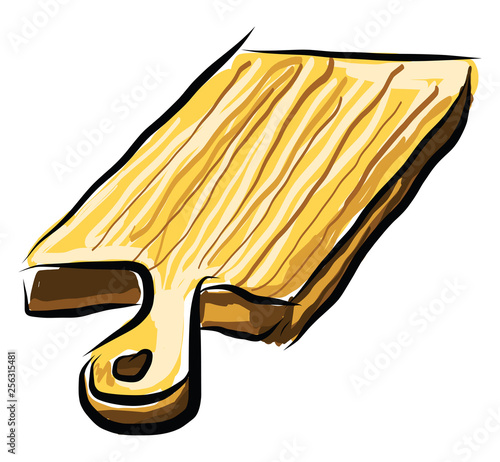 A chopping board, vector color illustration.