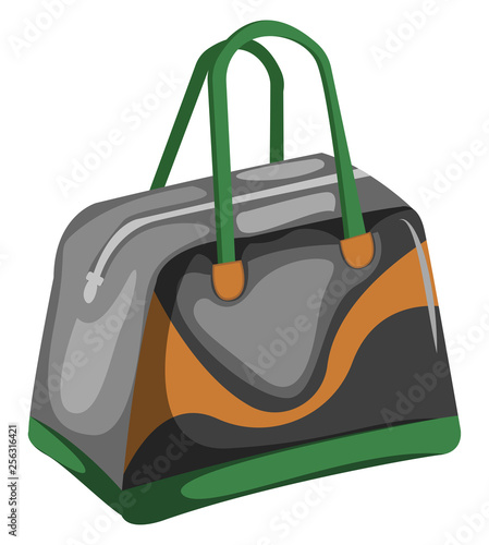 Gym Bag vector color illustration.