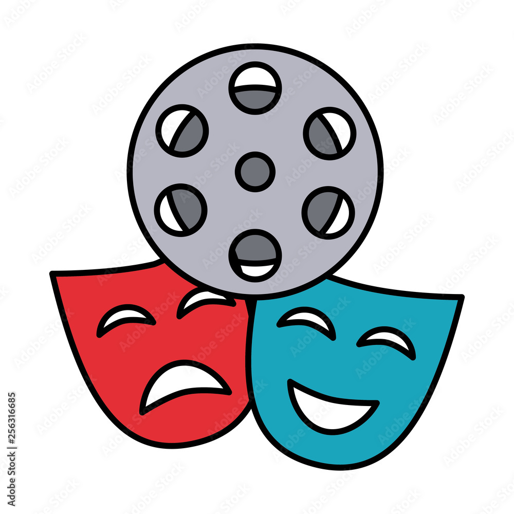 Fototapeta premium theater mask isolated icon