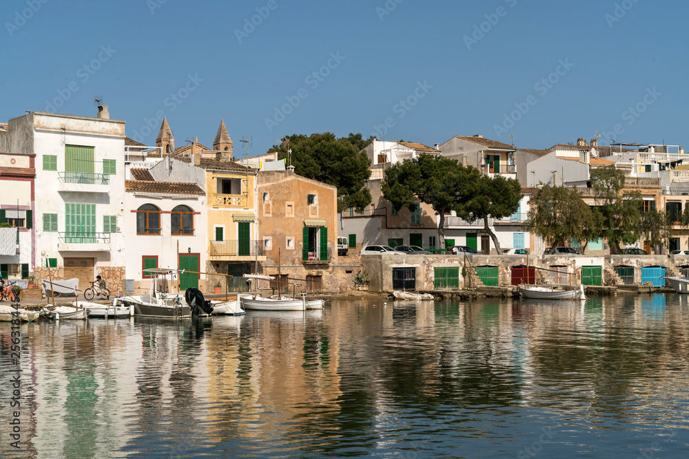 Spain, Baleares, Mallorca, Portocolom, fishing harbor Spain, Baleares, Mallorca, Portocolom, fishing harbor