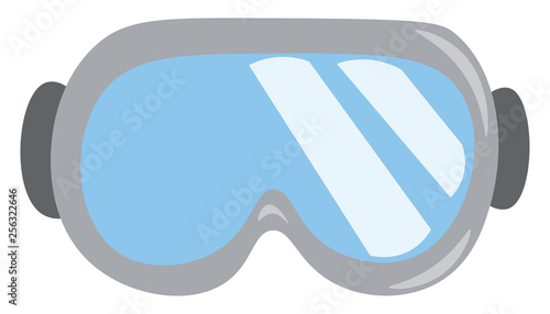 An image of a ski goggles vector or color illustration