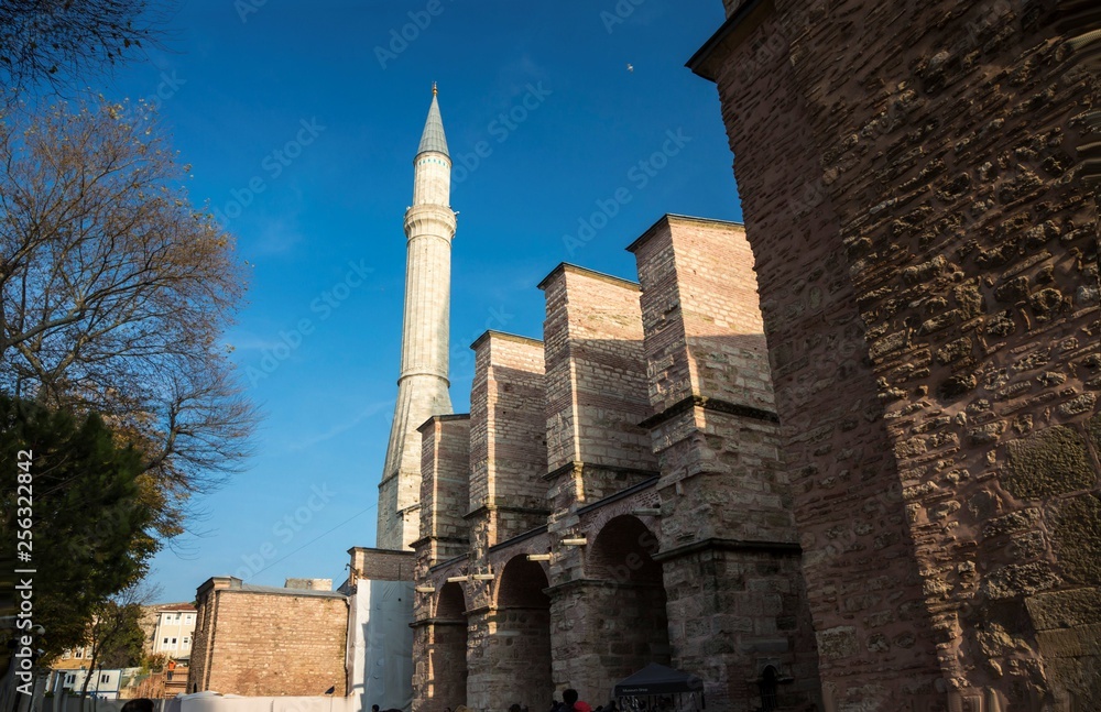 St. Sophia Cathedral in the city of Istanbul, architecture and sights of Istanbul