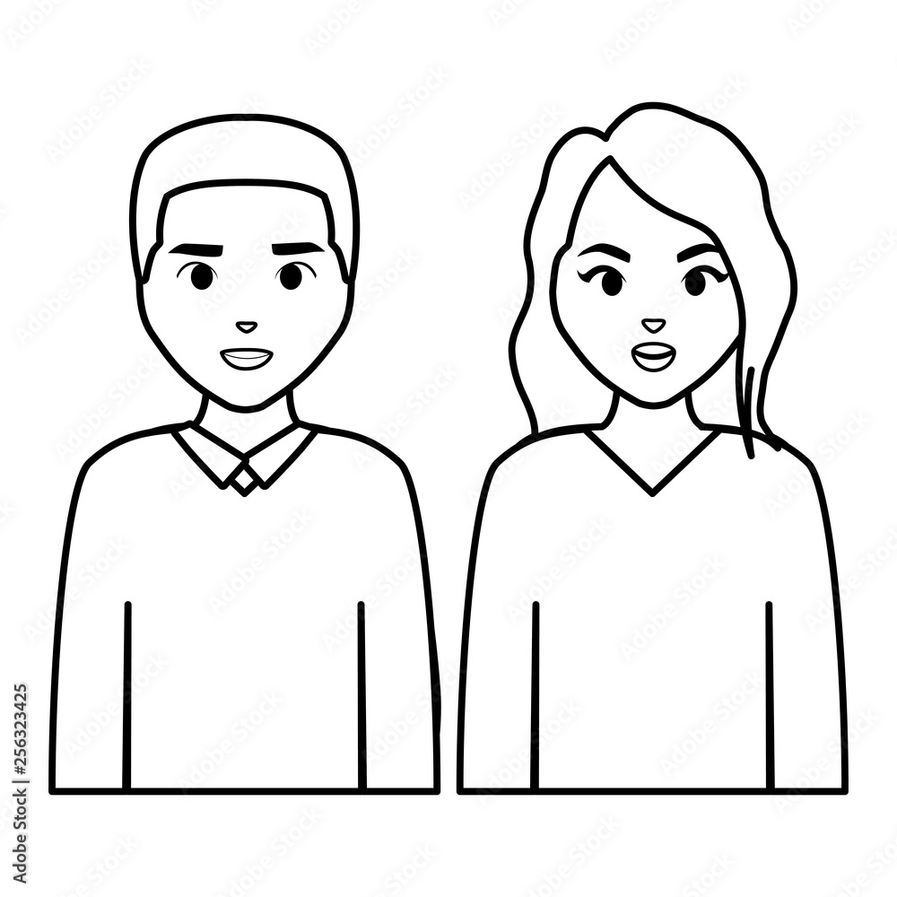couple avatar characters icons couple avatar characters icons