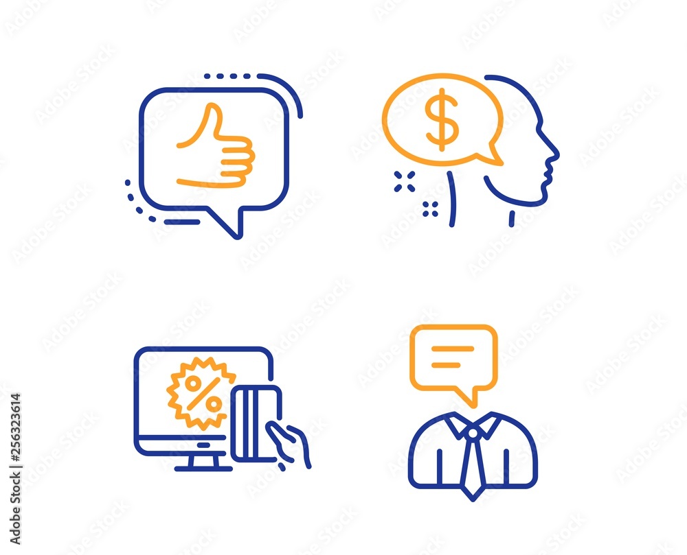 Pay, Online shopping and Like icons simple set. Support service sign. Beggar, Black friday, Thumbs up. Human talking. People set. Linear pay icon. Colorful design set. Vector Pay, Online shopping and Like icons simple set. Support service sign. Beggar, Black friday, Thumbs up. Human talking. People set. Linear pay icon. Colorful design set. Vector