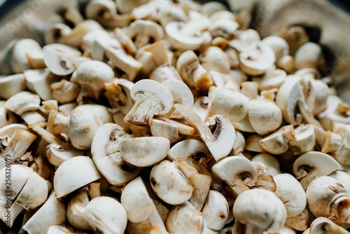 Fresh Mushrooms in Bowl