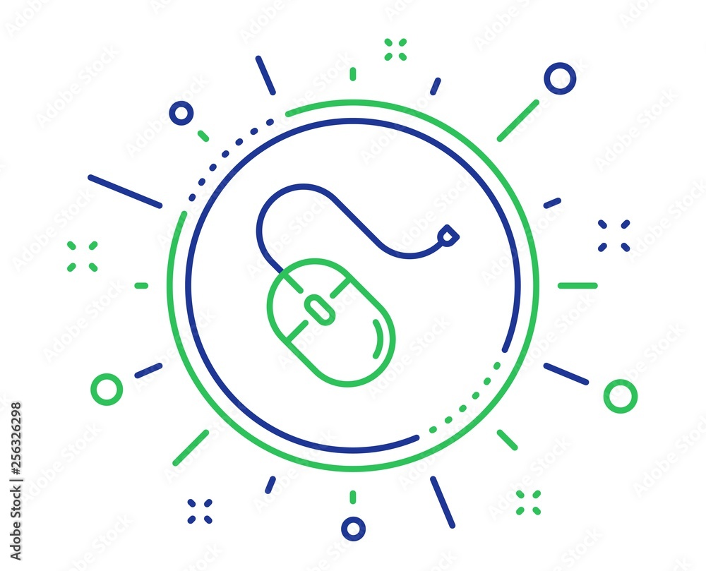 Mouse line icon. Computer component device sign. Quality design elements. Technology computer mouse button. Editable stroke. Vector Mouse line icon. Computer component device sign. Quality design elements. Technology computer mouse button. Editable stroke. Vector