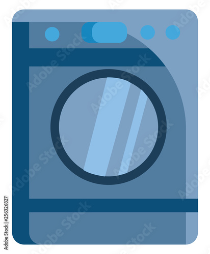 Washing machine simple image illustration color vector on white background