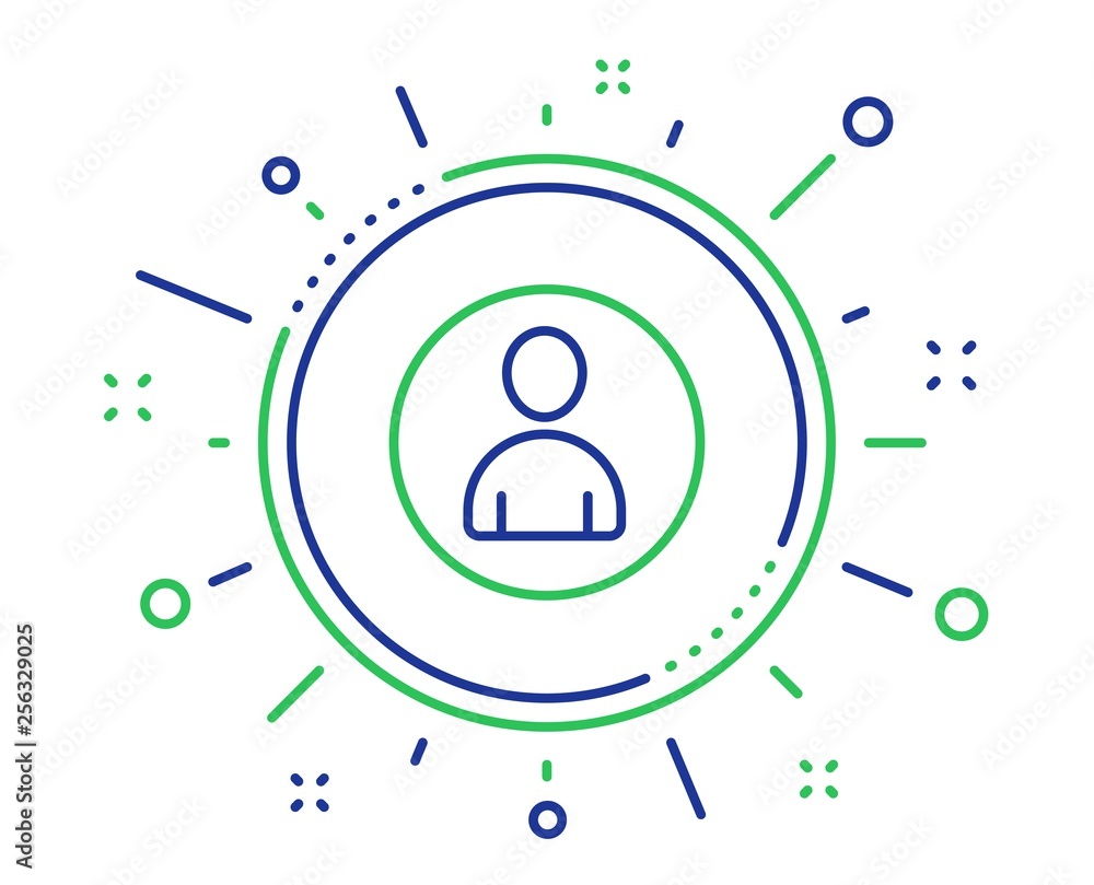 User line icon. Profile Avatar sign. Person silhouette symbol. Quality design elements. Technology avatar button. Editable stroke. Vector User line icon. Profile Avatar sign. Person silhouette symbol. Quality design elements. Technology avatar button. Editable stroke. Vector