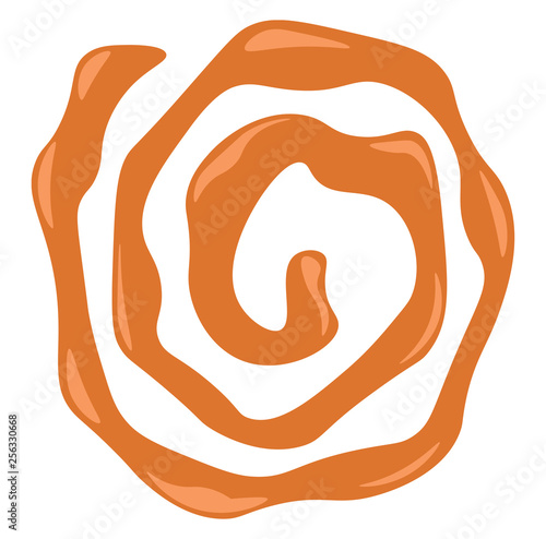 Indian sweet dish Jalebi vector or color illustration