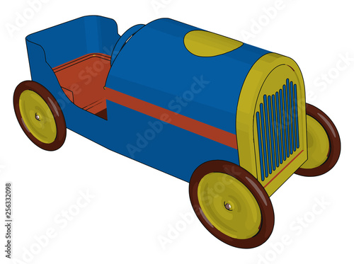 A colorful toy vector or color illustration