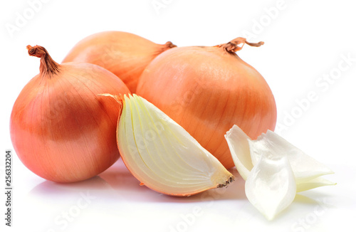 Onion isolated on white background