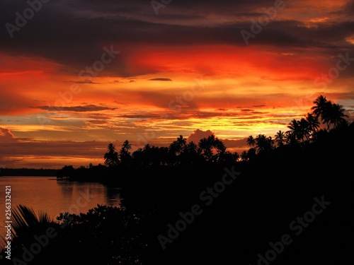 Tropical Island Sunset-Samoa