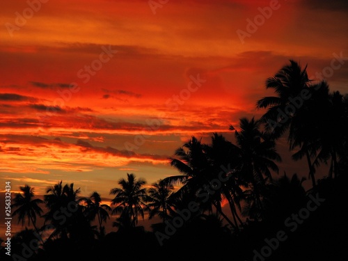 Tropical Island Sunset-Samoa