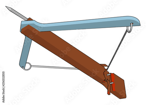 A type of traditional weapon vector or color illustration