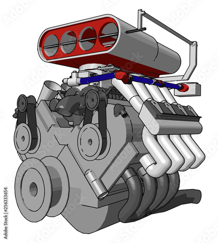 Invention of mechanical engineer vector or color illustration
