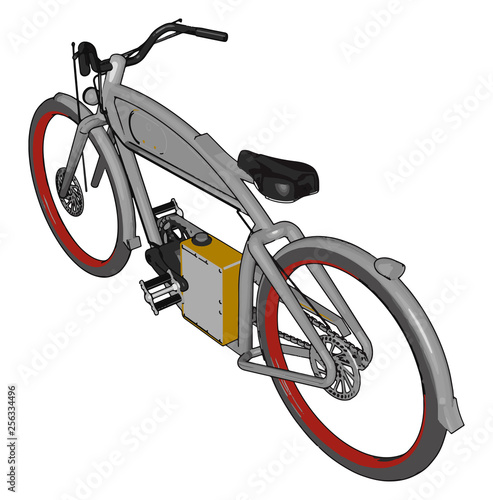Cycling a complete health and fitness package vector or color illustration