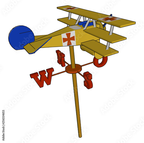 A toy triplane attractive and creative or vector or color illustration