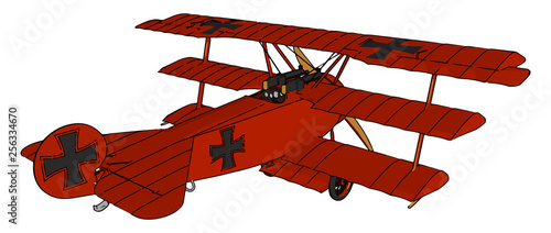 Aero plane of early history vector or color illustration