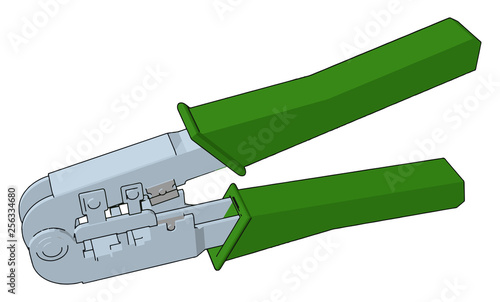Pliers equipment for workshop vector or color illustration