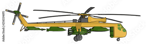 A versatile aircraft vector or color illustration