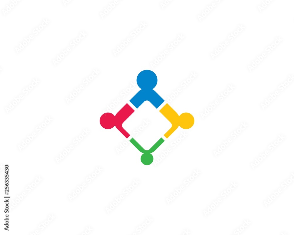 Community logo template illustration Community logo template illustration