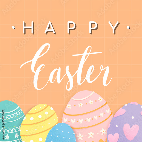 Happy Easter card design