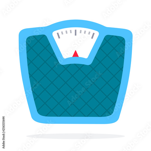 Scales vector flat material design isolated object on white background.