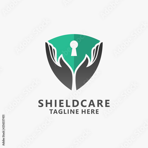 Shield care logo design