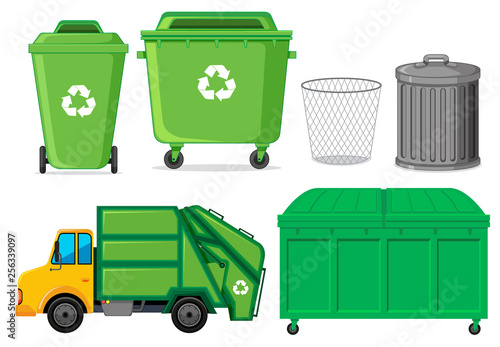 Set of waste container