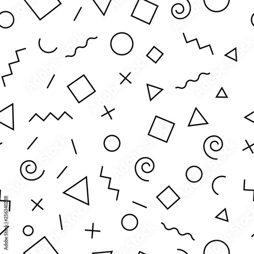 Black and white simple abst...